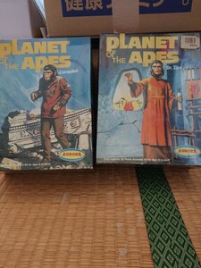 プラモデル AURORA 猿の惑星 planet of the apes 2体セット