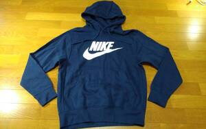 NIKE ナイキ 裏起毛 フーディー SIZE:S 紺 送料1000円～