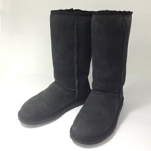 【中古】UGG australia アグ オーストラリア CLASSIC TALL 5815 クラシック トール ムートン ブーツ 23cm ブラック