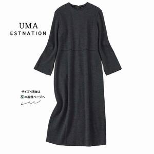 美品★素敵164★UMAエストネーション6.8万★36size/7号★ワンピースQ038