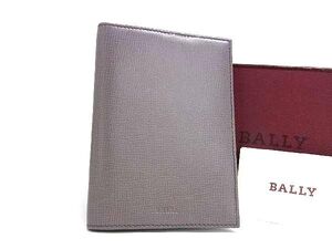 ■新品■未使用■ BALLY バリー レザー 手帳カバー スケジュール帳 ステーショナリー メンズ レディース グレー系 BF6823