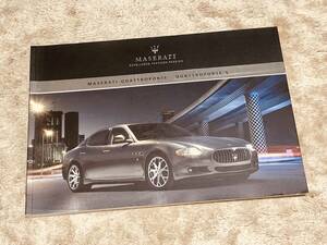 ◆◆◆『新品』 MASERATI マセラティ クアトロポルテ ◆◆本国版 厚口カタログ 2008年発行◆◆◆