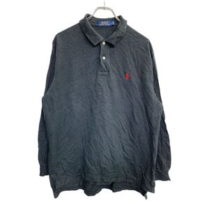 POLO RALPH LAUREN 長袖 ポロシャツ Lサイズ ポロラルフローレン ブラック 古着卸 アメリカ仕入 t2411-3734