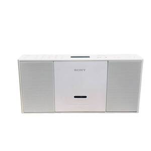 ◆中古品◆SONY ソニー ラジオ／CDラジオ ZS-E30 白 ホワイト 18年製 薄型スリムデザイン※通電確認済み R61903NK