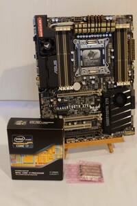 Core i7-3960Xリテール品 ＆ SABERTOOTH X79動作ジャンク ＆ i7-4960X不動ジャンク LGA2011