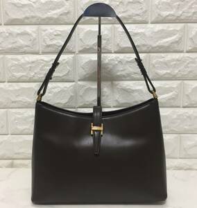 no20772 ANNE KLEIN アンクライン 本革 レザー 肩掛けショルダー ハンド バッグ フォーマル ☆