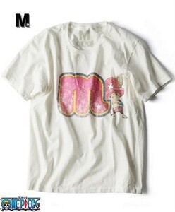 XS 新品 white 【M [エム] ONE PIECE ワンピース m☆ チョッパーTシャツ レイインボー ONE PIECE chopper by m】12SS-MST007