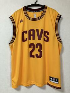 【希少】 NBA レブロン・ジェームズ JAMES ＃23 CAVS クリーブランド・キャブス ★adidas アディダス ユニフォーム ジャージ XL　シャツ