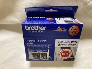 【期限切れ 2023.08】未開封品★brother ブラザー 純正 インクカートリッジ/LC10BK-2PK/2個入りブラック