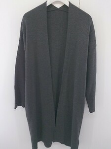 ◇ N. Natural Beauty Basic 長袖 ロング ニット カーディガン サイズM グレー レディース