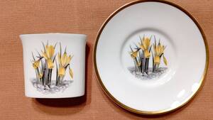 20 ROYAL WORCESTER ロイヤルウースター ミニオーバル容器（7.3×4×6.5㎝）＆プレート（12.4×1.6㎝）2点セット