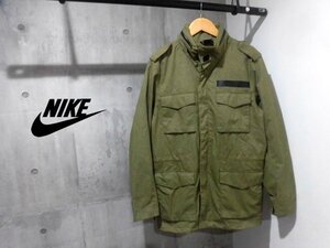 美品 NIKE ナイキ TECKPACK M65 テックパック M-65 ミリタリージャケット M/ナイロン フィールドジャケット/カーキ/メンズ