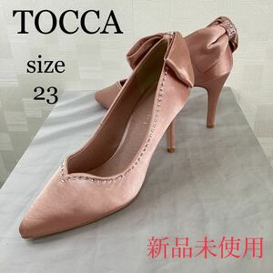 新品未使用　TOCCA トッカ　サテンラインストーンパンプス