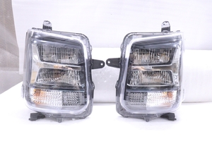 40-2015★新車外し★後期 LED DA17W エブリィワゴン★左右ヘッドライト ICHIKOH A028 打刻:BL ASSY ブルースモーク ★スズキ (UK)