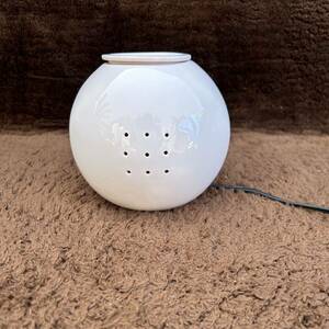陶器製 アロマランプ 美品 インテリアライト 陶器 焼物 アロマ 電球