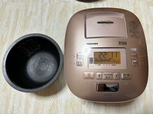 【動作確認済】TOSHIBA 東芝 鋳造かまど銅釜 す真空圧力IH保温釜 （P）ピンクゴールド 1.0L 2015年製