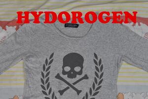 ハイドロゲン ドクロ Tシャツ 12416ｃHYDROGEN 綿１００％ 80