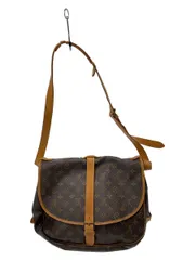 LOUIS VUITTON 1)ソミュール35_モノグラム・キャンバス_BRW PVC ブラウン M42254