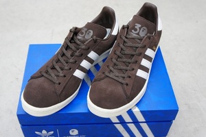 新品 国内正規23SS A BATHING APE エイプ × adidas Originalsアディダス Campus 80s キャンパス スニーカー US8 1/2 IF3379 本物 茶418O▲