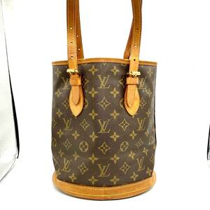 TY1754■LOUIS VUITTON ルイヴィトン LV モノグラム バケット PM プチ Bag バッグ 鞄 ショルダーバッグ トートバッグ ブランド