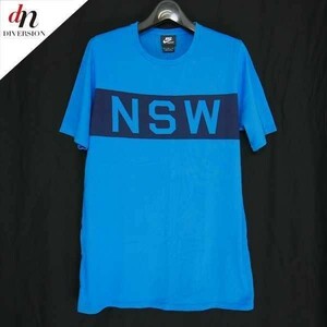 NIKE SPORTS WEAR ナイキ 半袖 NSW ロゴ TEE Tシャツ カットソー BLUE M