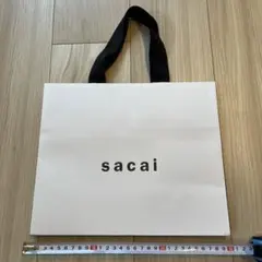 sacai ショップ袋 大きめ 白　25センチ×30センチ