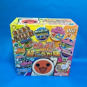 ■ 未使用 太鼓の達人Wii 超ごうか版 同梱版 コントローラー 太鼓とバチ ソフト Wii WiiU 対応 未開封 純正品 タタコン 箱 太鼓 バチ 新品