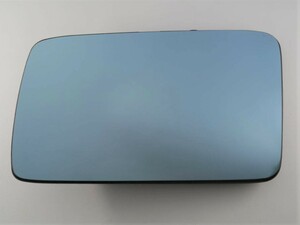 (送料込) BENZ ベンツ R129 SLクラス ドアミラーガラス 左側 ブルー【USED美品】