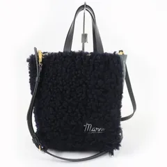 極美品☆MARNI マルニ SHMP0040Q5 MUSEO SOFT レザー使い 2WAY ショルダーバッグ ハンドバッグ ダークネイビー グリーン イタリア製 レディース