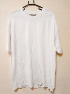 ビッグシルエット　Ｔシャツ　Ｌ　ホワイト 【KAE-4847】