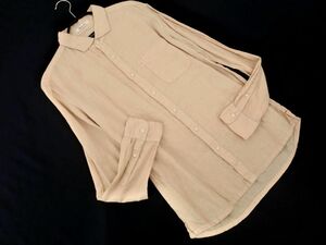 NICOLE ニコル リネン100% シャツ size48/ベージュ ■◇ ☆ eda2 メンズ