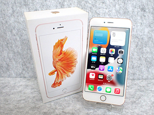 【中古 割れ】SIMロック解除 au iPhone 6s Plus 64GB ローズゴールド MKU92J/A SIMフリー 本体 制限〇 一括購入(NJA586-1)