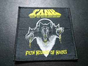 TANK 刺繍パッチ ワッペン filth hounds of hades / motorhead metallica anthrax accept helloween slayer iron maiden black sabbath