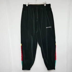 【1円】未使用 国内正規 WACKO MARIA ワコマリア 23AW VELVETEEN TRACK PANTS ベルベットトラックパンツ ベロア 定価42900円 BLACK 黒 L