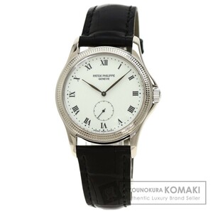 PATEK PHILIPPE パテックフィリップ 5115G-001 カラトラバ 腕時計 K18ホワイトゴールド 革 メンズ 中古