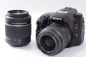 【外観特上級】SONY α57 ダブルズームレンズキット　#h11711