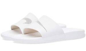 25cm●ナイキ ベナッシ スライド NIKE BENASSI SLIDE LUX サンダル 白 818742-100 レザー ロンハーマン 高級 ラボ シャワーサンダル