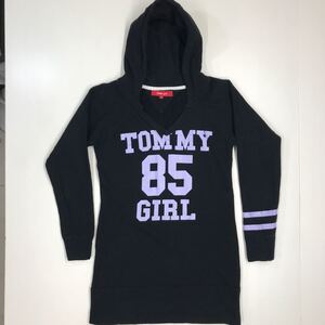 Tommy girl トミーガール　スウェットパーカー　チュニック　プリント　トミーヒルフィガー　レディース　Sサイズ　312-69a