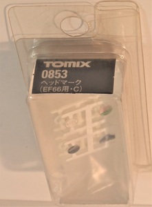 亜鉄社★新品★TOMIX(N)品番0853,ヘッドマーク(EF66用・C),1個