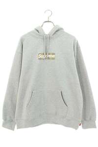 シュプリーム バーバリー パーカー Burberry Box Logo Hooded Sweatshirt サイズ:L バーバリーボックスロゴパーカー 中古 HJ12