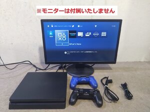 初売り 1円 SONY/ソニー PS4 PlayStation4 CUH-2100A HDD：500GB ジェットブラック 小型化/軽量化/ゲーム/プレステ4/