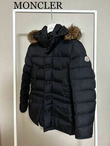 モンクレール★MONCLER★ CLUNY（クルーニー）リアルファーダウンコート★size 0★ブラック★正規品