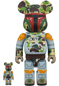 BE@RBRICK「BAPE BOBA FETT 100％ & 400％」ボバ・フェット STAR WARS スター・ウォーズ APE エイプ MEDICOM TOY ベアブリック