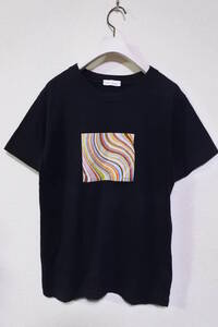 PAUL SMITH ポールスミス マルチストライプ Tシャツ size M ブラック イタリア製