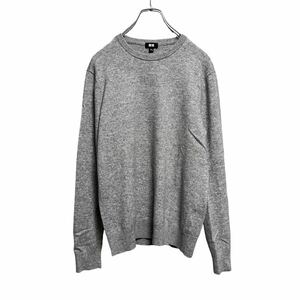 美品 UNIQLO ユニクロ カシミヤ100% クルーネック セーター