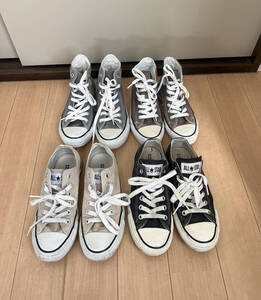 CONVERSE コンバース まとめ売り4点セット サイズ 22cm / 23.5cm ALL STAR スニーカー シューズ