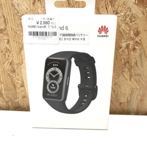 未使用 HUAWEI スマートウォッチ Band 6 ブラック [jgg]