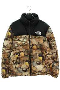 シュプリーム ダウンジャケット ノースフェイス 16AW Nuptse Jacket サイズ:M リーフカモ柄ヌプシダウンジャケット 中古 OM10