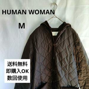 【HUMAN WOMAN】ヒューマンウーマン(M)　アウター　ノーカラー