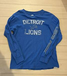 US アメリカ古着　NFL デトロイトライオンズ　ライサプライド　長袖Tシャツ ロンT Mサイズ